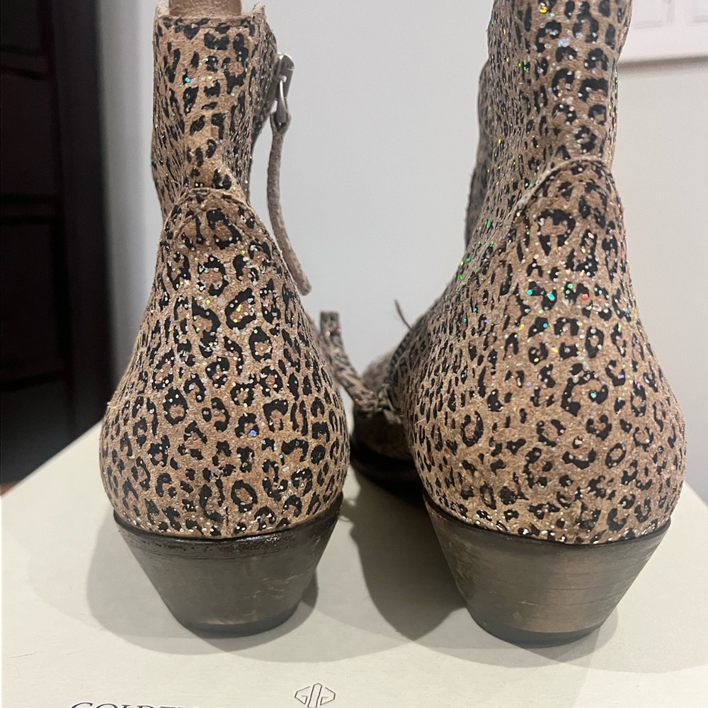 Golden Goose Boots Young Leopard Sparkle Booties - Picture 6 of 9